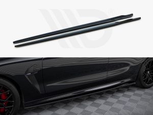 Maxton Side Skirts Diffusers V2 BMW M8 Gran Coupe F93 / 8 Gran Coupe M-Pack G16