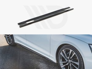 Maxton Side Skirts Diffusers Audi S5/A5 S-Line Sportback F5 Facelift Models