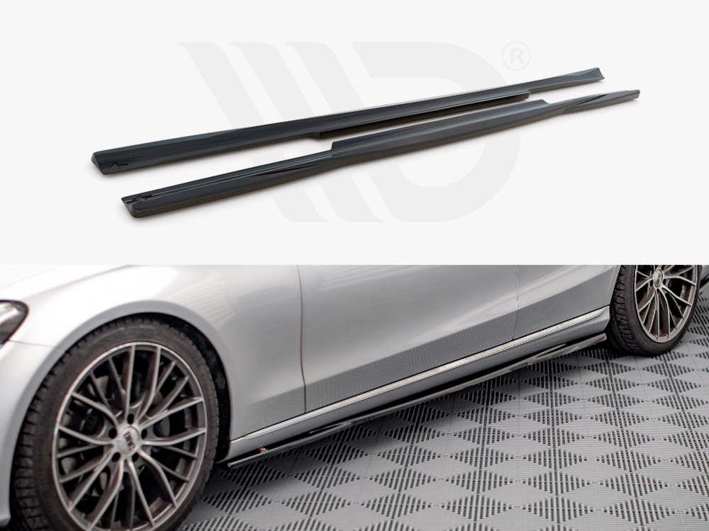 Maxton side skirts diffusers mercedes c-class w205 (2014-2018) 1 Maxton side skirts diffusers mercedes c-class w205 (2014-2018)