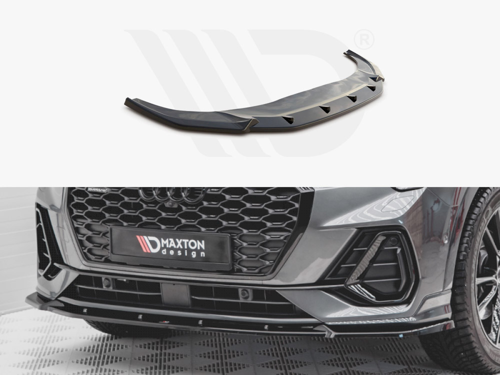 Maxton front splitter v2 audi q3 sportback s-line 1 Maxton front splitter v2 audi q3 sportback s-line