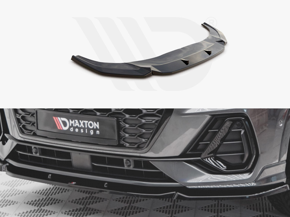 Maxton front splitter v1 audi q3 sportback s-line 1 Maxton front splitter v1 audi q3 sportback s-line