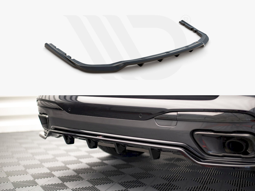 Maxton central rear splitter (vertical bars) bmw x7 m-pack g07 1 Maxton central rear splitter (vertical bars) bmw x7 m-pack g07