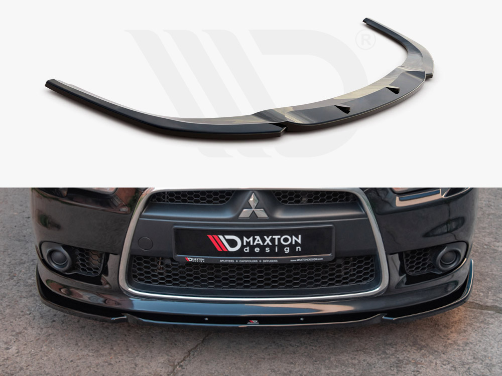 Maxton front splitter mitsubishi lancer sportback mk8 (2007-2016) 1 Maxton front splitter mitsubishi lancer sportback mk8 (2007-2016)