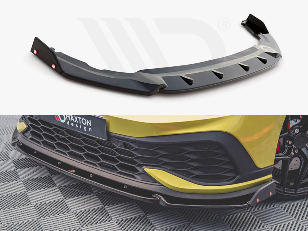 Maxton front splitter v1 + flaps for vw golf mk8 gti clubsport 1 Maxton front splitter v1 + flaps for vw golf mk8 gti clubsport