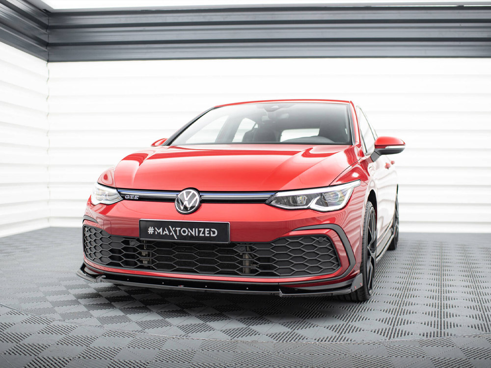 Maxton front splitter v3 + flaps for volkswagen golf gti/gte/gtd/r-line mk8 2 Maxton front splitter v3 + flaps for volkswagen golf gti/gte/gtd/r-line mk8 - image 2