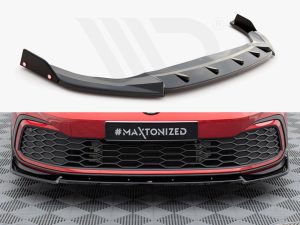 Maxton Front Splitter V3 + Flaps for Volkswagen Golf GTI/GTE/GTD/R-Line Mk8