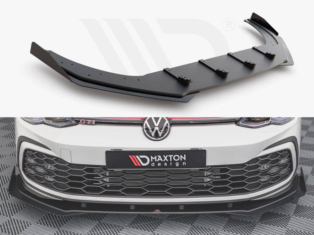 Maxton street pro front splitter + flaps for volkswagen golf gti/gte/gtd/r-line mk8 1 Maxton street pro front splitter + flaps for volkswagen golf gti/gte/gtd/r-line mk8