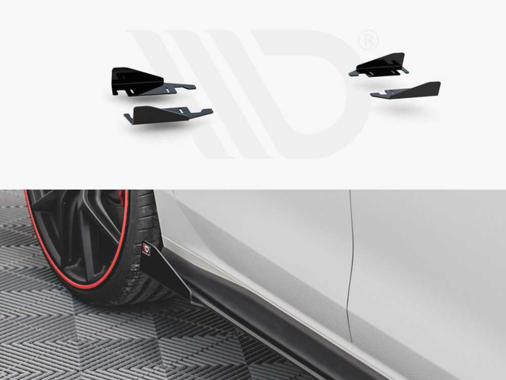 Maxton side flaps volkswagen golf gti/gte/gti clubsport/r-line mk8 1 Maxton side flaps volkswagen golf gti/gte/gti clubsport/r-line mk8