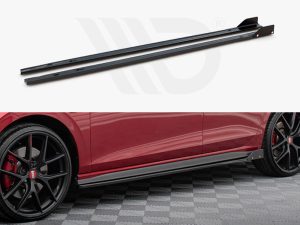 Maxton Side Skirts Diffusers V2 + Flaps for Volkswagen Golf GTI / GTE / GTI Clubsport / GTD / R-Line Mk8