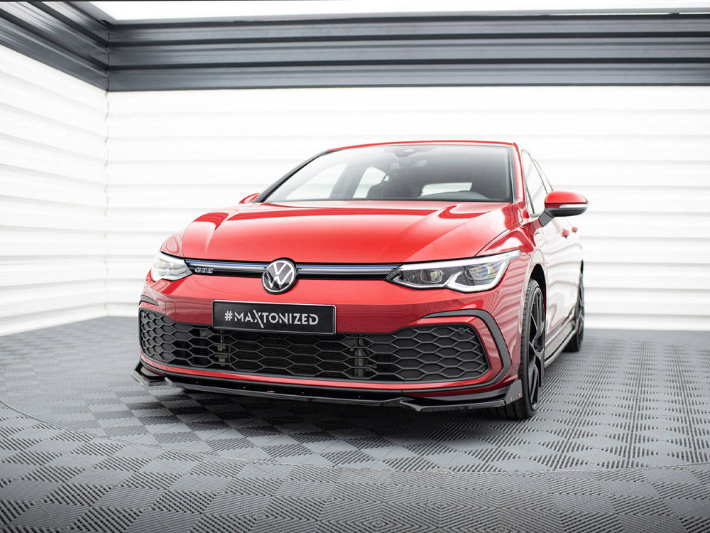 Maxton front splitter v2 + flaps volkswagen golf gti/gte/gtd/r-line mk8 2 Maxton front splitter v2 + flaps volkswagen golf gti/gte/gtd/r-line mk8 - image 2