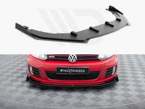 Maxton Street Pro Front Splitter V3 + Flaps for VW Golf GTI Mk6