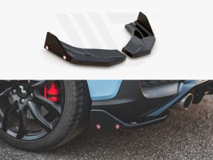 Maxton Rear Side Splitters V7 + Flaps Hyundai i30 N Mk3 Hatchback