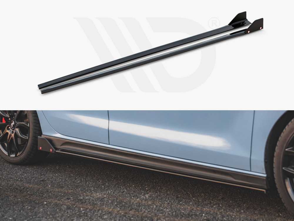 Maxton side skirts diffusers v5 + flaps hyundai i30 n mk3 / mk3 facelift models hatchback / fastback 1 Maxton side skirts diffusers v5 + flaps hyundai i30 n mk3 / mk3 facelift models hatchback / fastback