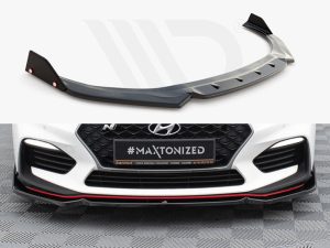 Maxton Front Splitter V6 + Flaps Hyundai i30 N Mk3 Hatchback/Fastback