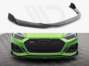 Maxton Front Splitter V1 + Flaps Audi RS5 F5 Facelift Models