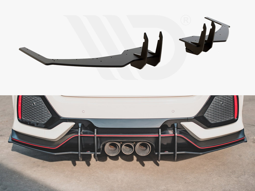 Maxton street pro rear diffuser v2 honda civic mk10 type r 1 Maxton street pro rear diffuser v2 honda civic mk10 type r