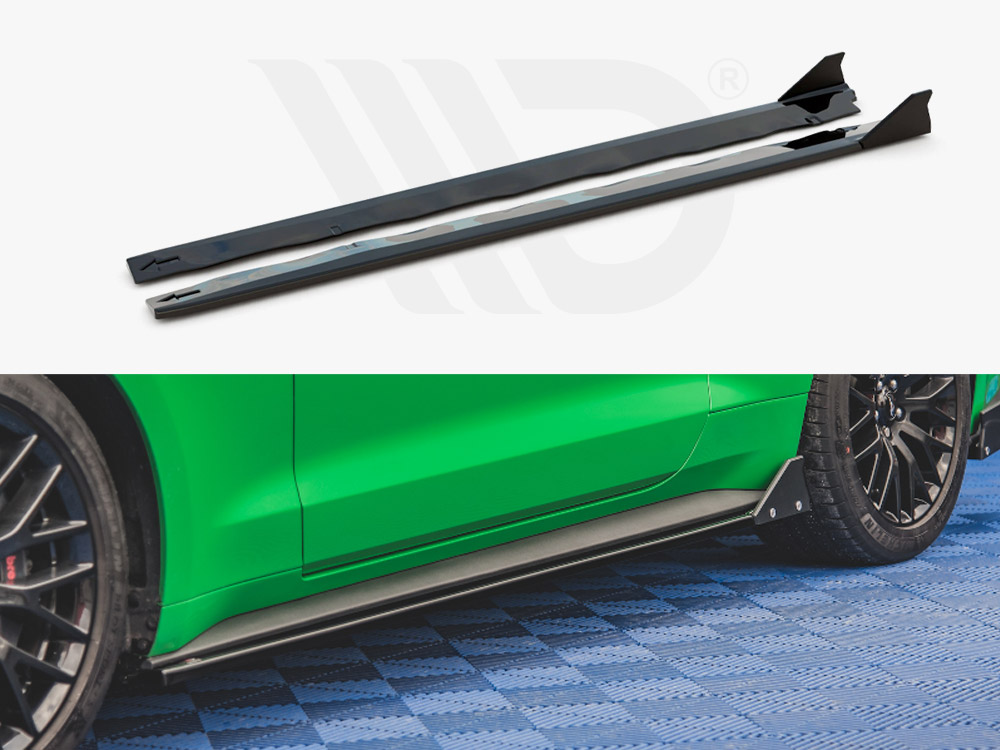 Maxton side skirts diffusers + flaps ford mustang gt mk6 facelift models (2017+) 1 Maxton side skirts diffusers + flaps ford mustang gt mk6 facelift models (2017+)