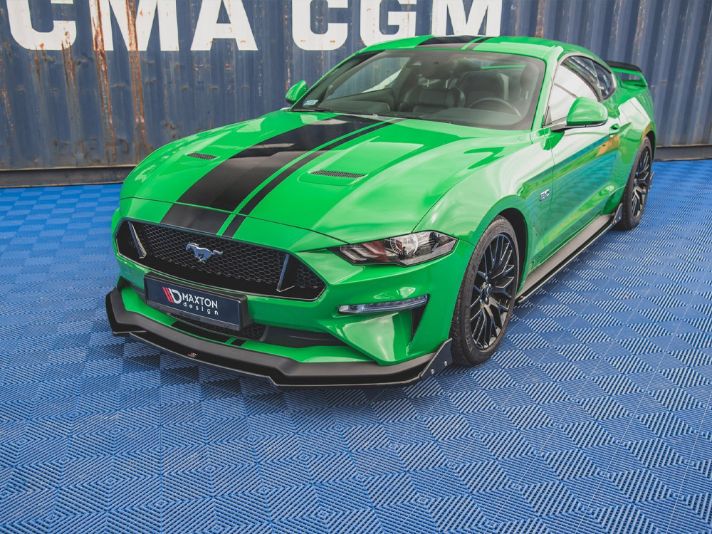 Maxton front splitter v1 + flaps ford mustang gt mk6 facelift models 2 Maxton front splitter v1 + flaps ford mustang gt mk6 facelift models - image 2