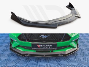 Maxton Front Splitter V1 + Flaps Ford Mustang GT Mk6 Facelift Models