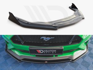 Maxton Front Splitter V2 + Flaps Ford Mustang GT Mk6 Facelift Models