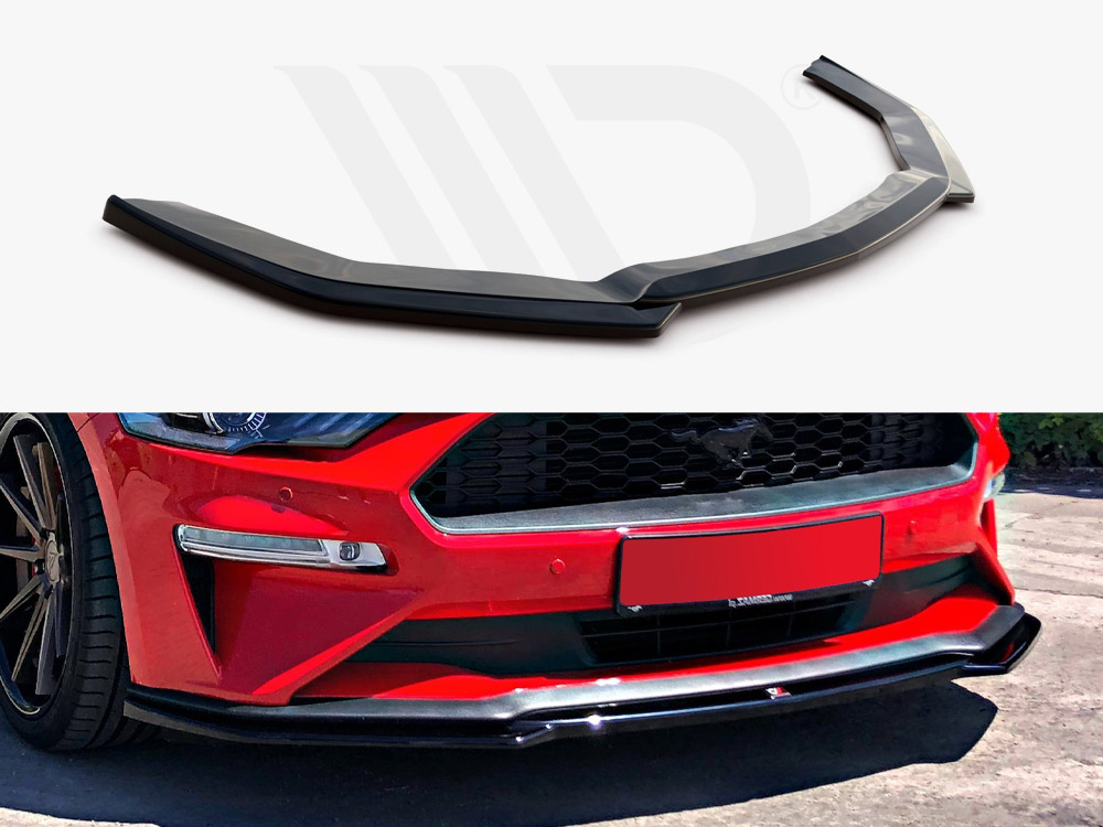 Maxton front splitter ford mustang mk6 facelift models (2018+) 1 Maxton front splitter ford mustang mk6 facelift models (2018+)