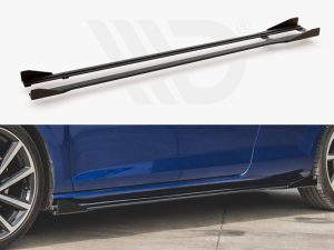 Maxton Street Pro Side Skirts Diffusers + Flaps Volkswagen Golf R/R-Line Mk7 Facelift Models