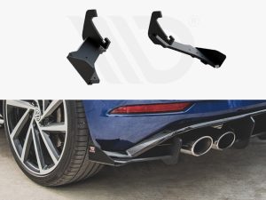 Maxton Street Pro Rear Side Splitters + Flaps Volkswagen Golf R Mk7 Facelift Models