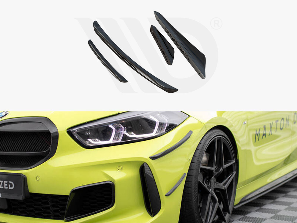 Maxton front bumper wings (canards) bmw 1 series f40 m-sport/m135i 1 Maxton front bumper wings (canards) bmw 1 series f40 m-sport/m135i