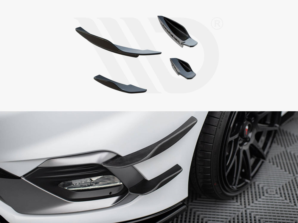 Maxton front bumper wings (canards) v2 ford fiesta mk8 st/st-line 1 Maxton front bumper wings (canards) v2 ford fiesta mk8 st/st-line