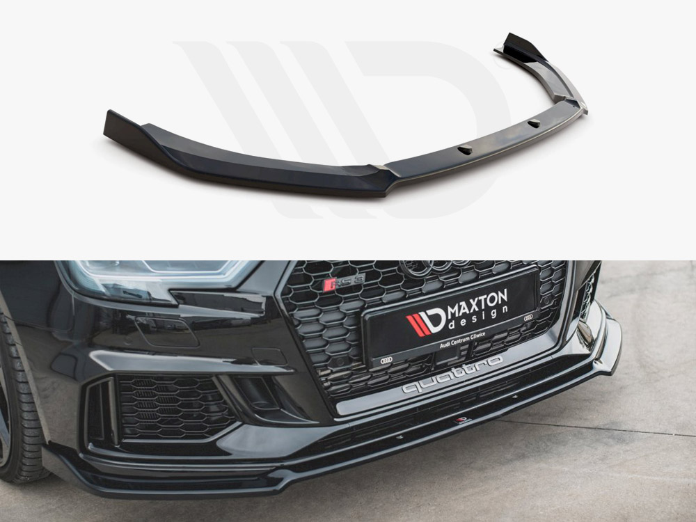 Maxton front splitter v3 audi rs3 8v facelift models (2017+) 1 Maxton front splitter v3 audi rs3 8v facelift models (2017+)