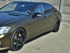 Maxton Side Skirts Diffusers Mercedes S-Class W221 AMG LWB