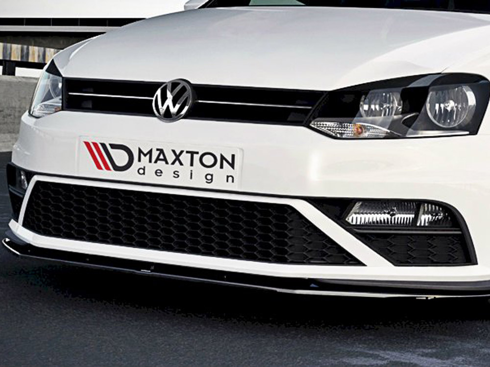 Maxton front splitter v1 volkswagen polo gti mk5 facelift models 2 Maxton front splitter v1 volkswagen polo gti mk5 facelift models - image 2