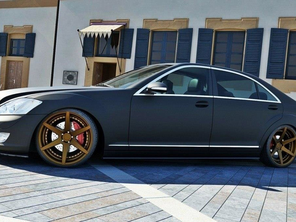 Maxton side skirts diffusers mercedes s-class w221 long 2 Maxton side skirts diffusers mercedes s-class w221 long - image 2