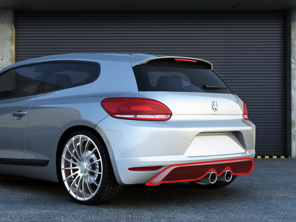 Maxton rear diffuser vw scirocco standard (scirocco r look) 2 Maxton rear diffuser vw scirocco standard (scirocco r look) - image 2