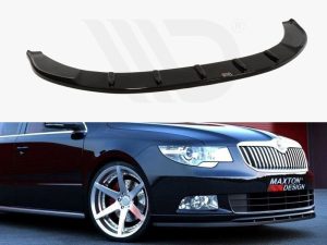 Maxton Front Splitter Skoda Superb Mk2 (For Sport Front Bumper Spoiler)