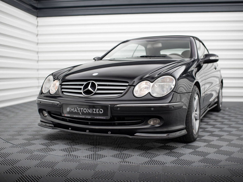 Maxton front splitter v1 mercedes clk w209 for standard version 2 Maxton front splitter v1 mercedes clk w209 for standard version - image 2
