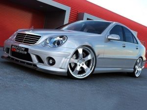 Maxton Front Splitter for Mercedes C-Class AMG (W204) Facelift Models