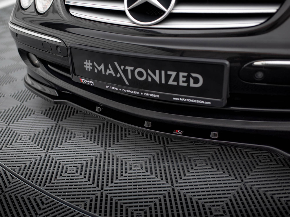 Maxton front splitter v1 mercedes clk w209 for standard version 4 Maxton front splitter v1 mercedes clk w209 for standard version - image 4