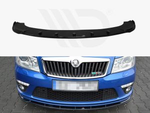 Maxton Front Splitter V1 Skoda Octavia Mk2 VRS Facelift Models (2008-2013)
