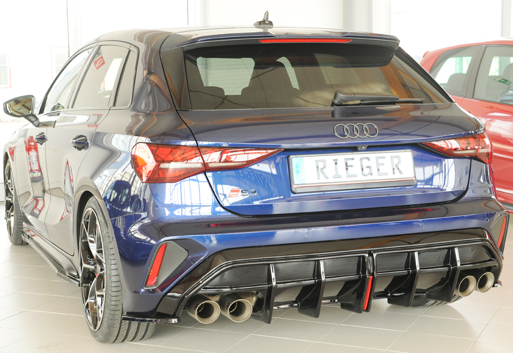 Rieger audi s3 (8y) facelift rear diffuser 1 Rieger audi s3 (8y) facelift rear diffuser