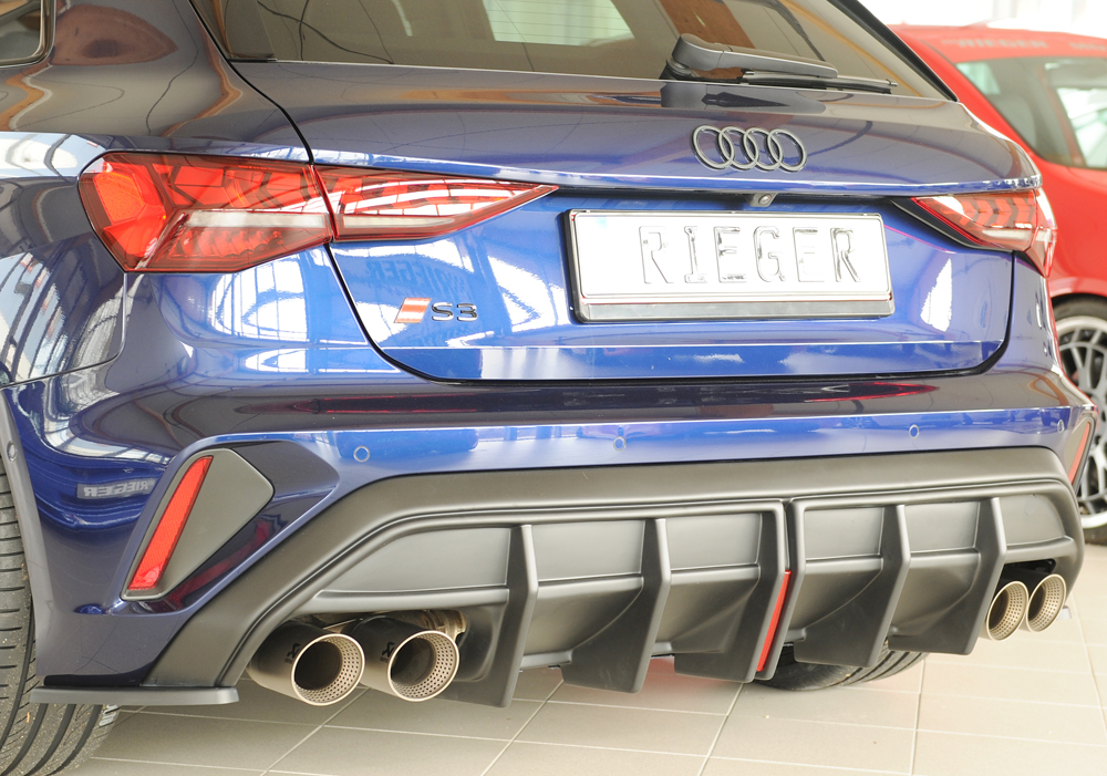 Rieger audi s3 (8y) facelift rear diffuser 9 Rieger audi s3 (8y) facelift rear diffuser - image 9