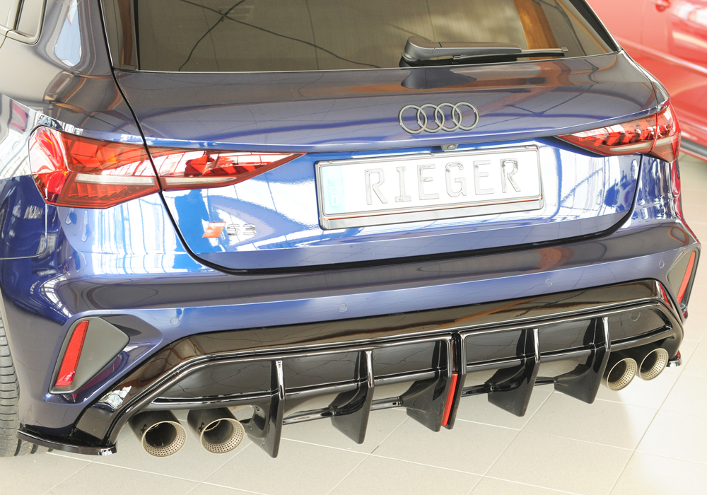 Rieger audi s3 (8y) facelift rear diffuser 5 Rieger audi s3 (8y) facelift rear diffuser - image 5