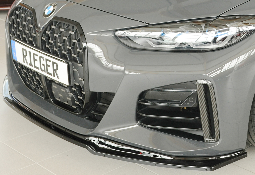 Rieger bmw 4 series gran coupe m-sport (g26) front splitter 1 Rieger bmw 4 series gran coupe m-sport (g26) front splitter