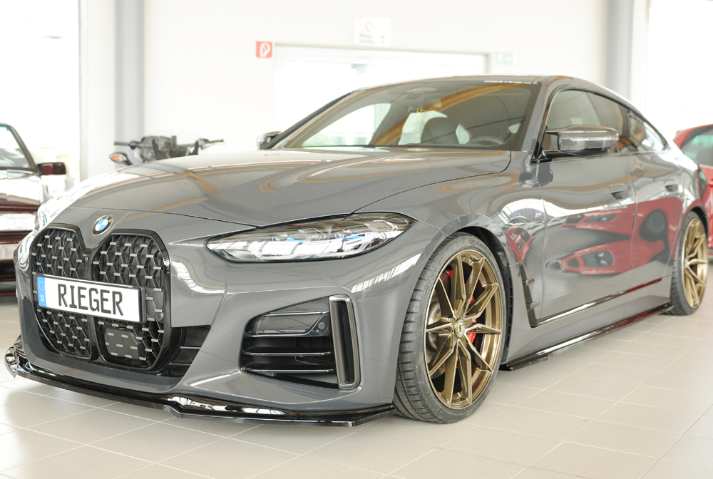 Rieger bmw 4 series gran coupe m-sport (g26) front splitter 4 Rieger bmw 4 series gran coupe m-sport (g26) front splitter - image 4