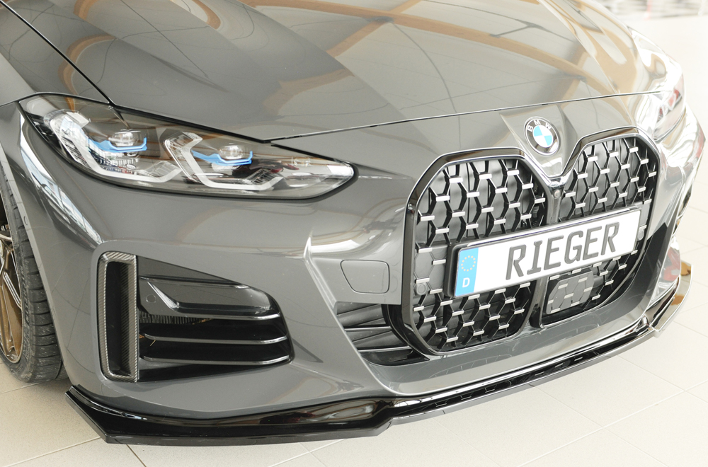 Rieger bmw 4 series gran coupe m-sport (g26) front splitter 3 Rieger bmw 4 series gran coupe m-sport (g26) front splitter - image 3
