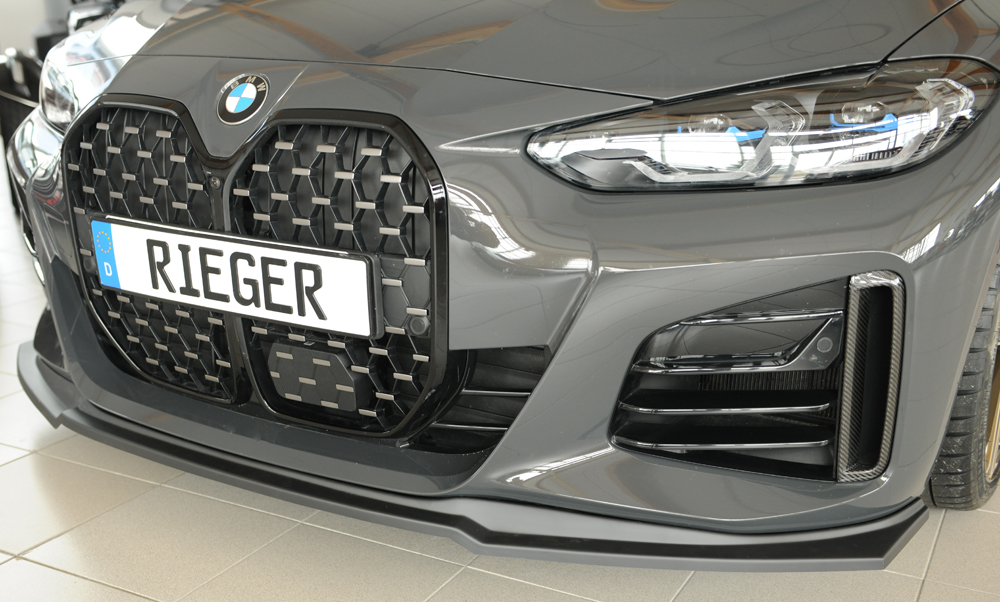 Rieger bmw 4 series gran coupe m-sport (g26) front splitter 2 Rieger bmw 4 series gran coupe m-sport (g26) front splitter - image 2
