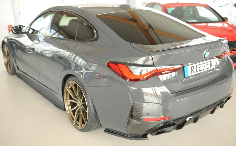 Rieger bmw 4 series gran coupe m-sport (g26) rear side splitters 4 Rieger bmw 4 series gran coupe m-sport (g26) rear side splitters - image 4