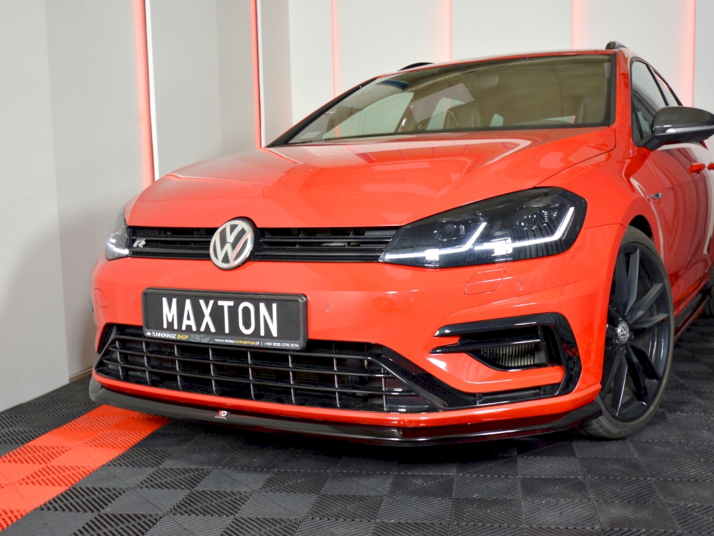 Maxton front splitter v6 volkswagen golf r/r-line mk7 facelift models 2 Maxton front splitter v6 volkswagen golf r/r-line mk7 facelift models - image 2