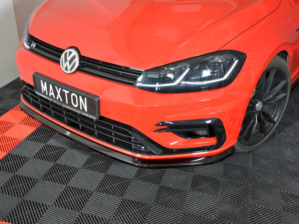 Maxton front splitter v6 volkswagen golf r/r-line mk7 facelift models 1 Maxton front splitter v6 volkswagen golf r/r-line mk7 facelift models