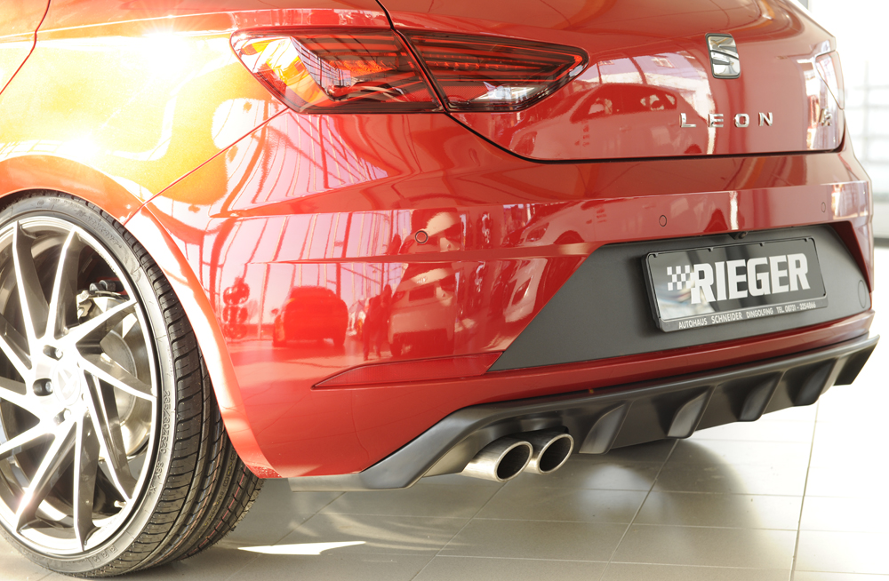 Rieger seat leon fr (5f) facelift rear diffuser 2 Rieger seat leon fr (5f) facelift rear diffuser - image 2